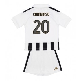 Dětské fotbalový komplet Juventus Andrea Cambiaso #20 Domácí košile 2026-27 Krátkým Rukávem